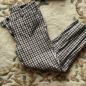 Loft curvy dress pant in plaid.